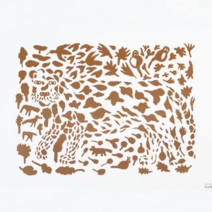 Iittala Oiva Toikka Cheetah poster brun 50x70 cm