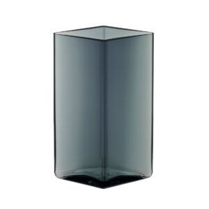 Iittala Ruutu vas 11,5 x 18 cm grå