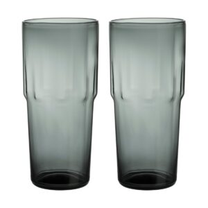 Iittala Solare dricksglas högt 39 cl 2-pack Stålgrå