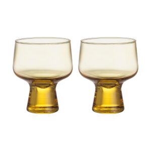 Iittala Solare glas på fot 29 cl 2-pack Eldgul