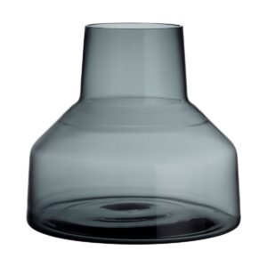 Iittala Solare vas låg 20xØ22 cm Stålgrå