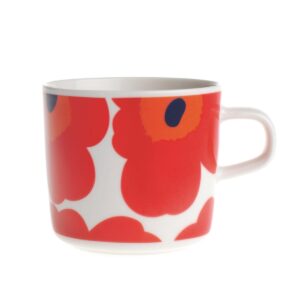 Marimekko Unikko kaffekopp 20 cl röd-vit