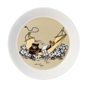 Moomin Arabia Bisamråttan Mumintallrik Ø19 cm Beige
