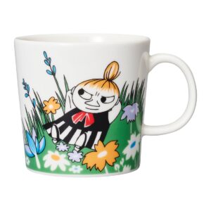 Moomin Arabia Lilla My på ängen Muminmugg Vit-multi