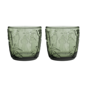 Moomin Arabia Mumin glas 28 cl 2-pack Tallgrön