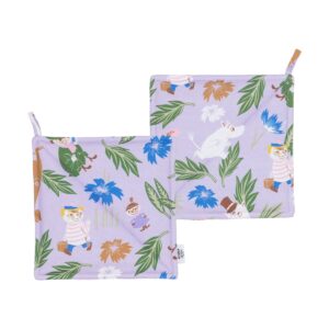 Moomin Arabia Mumin grytlapp 22x26 cm 2-pack Lila