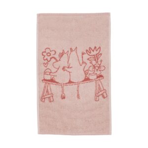 Moomin Arabia Mumin handduk 30x50 cm Kärlek rosa