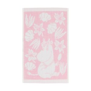 Moomin Arabia Mumin handduk 30x50 cm Snäckskal rosa