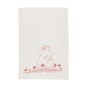 Moomin Arabia Mumin kökshandduk 50x70 cm Kärlek vit
