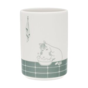 Moomin Arabia Mumin tandborstställ Badstund grön-vit