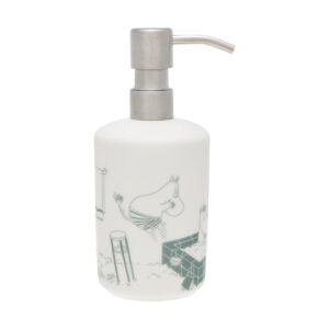 Moomin Arabia Mumin tvålpump Badstund grön-vit