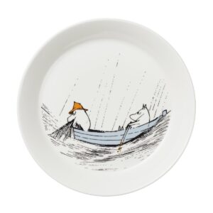 Moomin Arabia Trogen sitt ursprung Mumintallrik 2017 vit