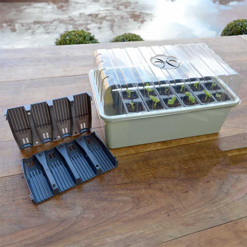 Minidrivhus med 28 pluggceller Deep Root