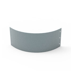 Planteringskant kvartsbåge aluzink, 180x500 mm
