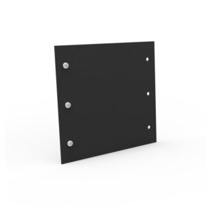 Planteringskant rak svart, 180x180 mm