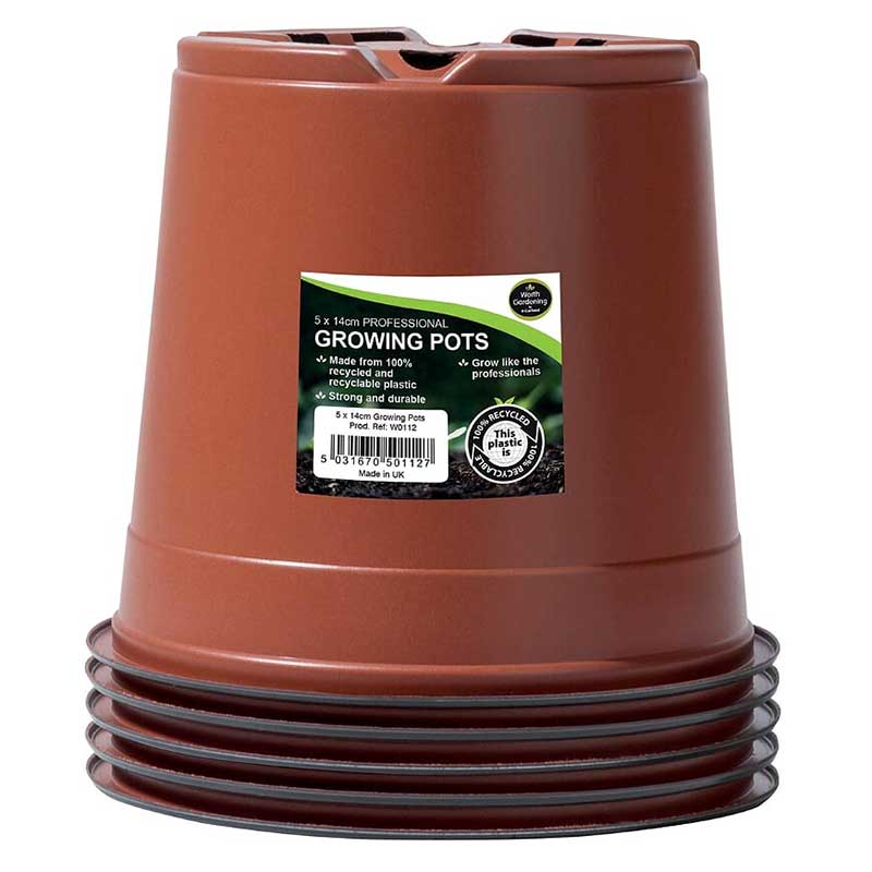 Planteringskruka 14 cm, 5-pack