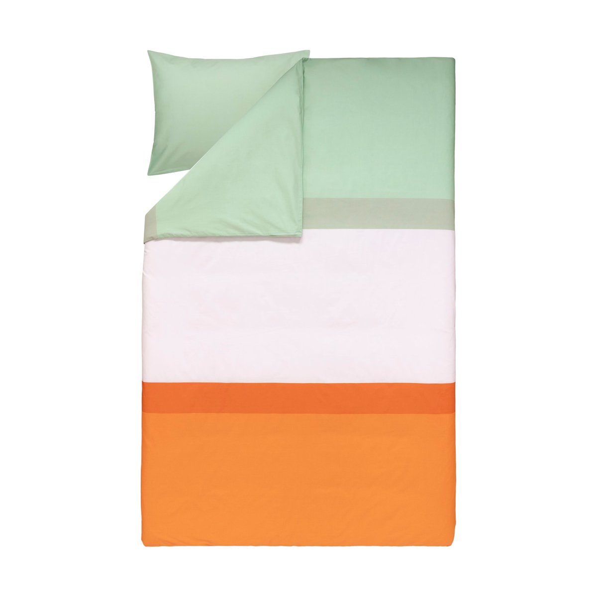 Marimekko Hennika bäddset 150x210 cm+50x60 cm Orange-light pink-sage