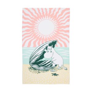 Moomin Arabia En dag på stranden Mumin strandhandduk 93x150 cm