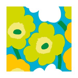 Marimekko Unikko servett 33x33 cm 20-pack Blue-Green