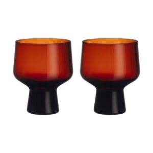 Iittala Solare glas på fot 29 cl 2-pack Koppar