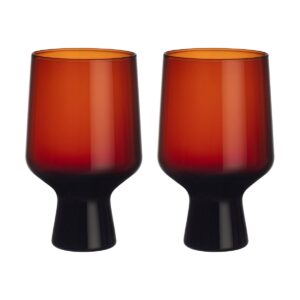 Iittala Solare glas på fot 40 cl 2-pack Koppar