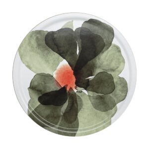 Marimekko Valssi bricka Ø46 cm White-forest green-tomato red