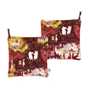 Moomin Arabia Festliga stunder mumin grytlappar 2-pack 22x22 cm
