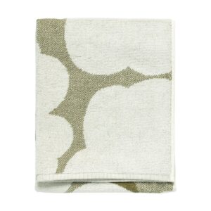 Marimekko Unikko handduk 50x70 cm Green umber-cream
